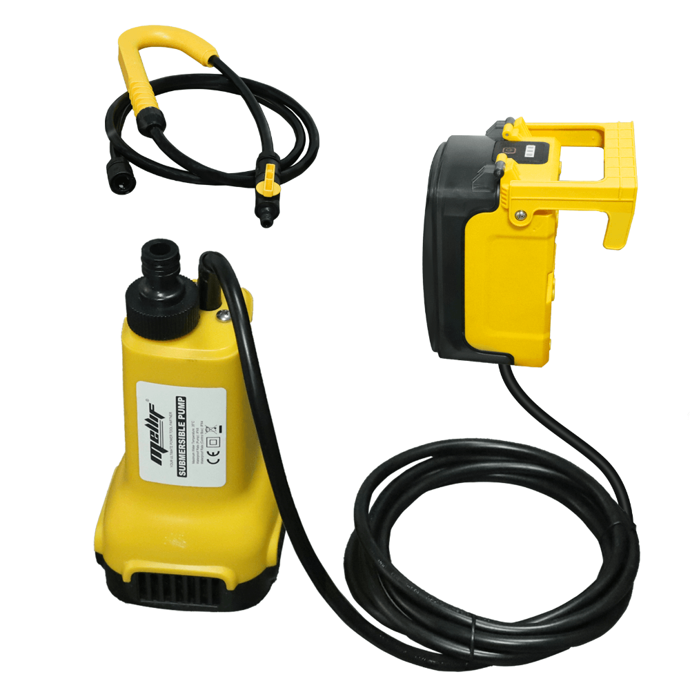 Mellif Akku-Tauch- und Regenfasspumpe für DEWALT 18V Akku-Gartenpumpe