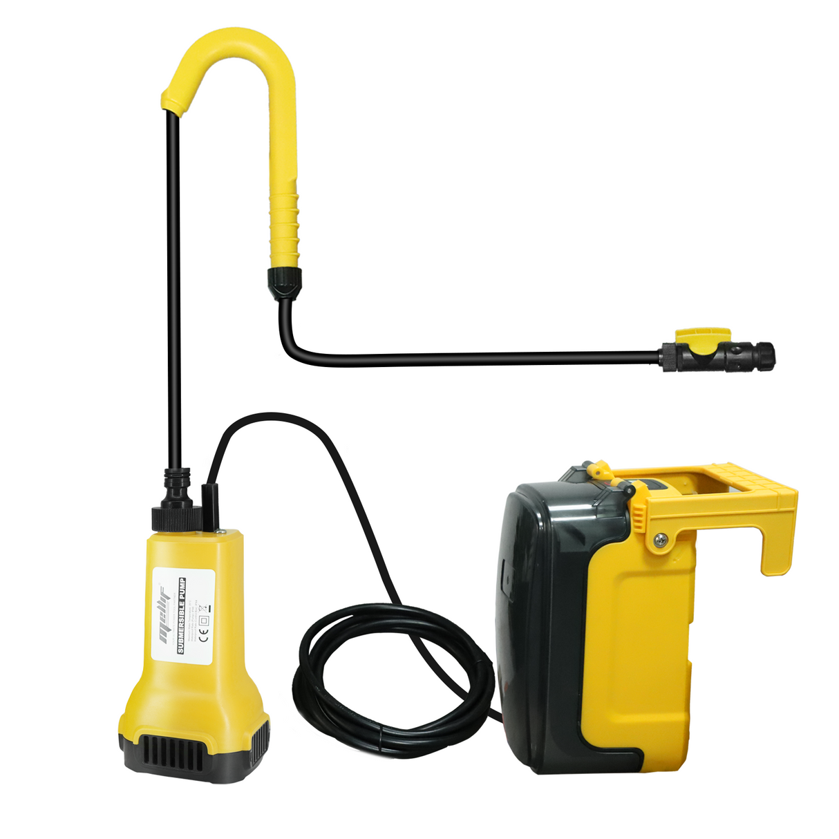 Mellif Akku-Tauch- und Regenfasspumpe für DEWALT 18V Akku-Gartenpumpe