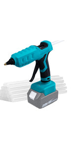 Mellif Akku Heißklebepistole GluePen für DEWALT-Akku 18v, 11mm