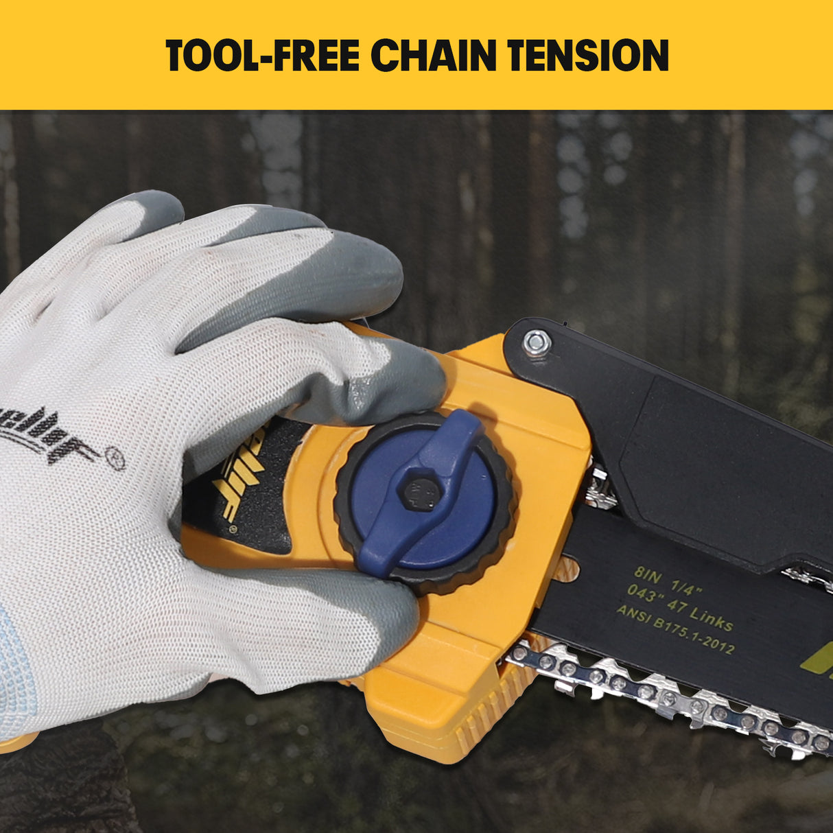 Mellif 8 inch chainsaw for Dewalt 20V, 20cm