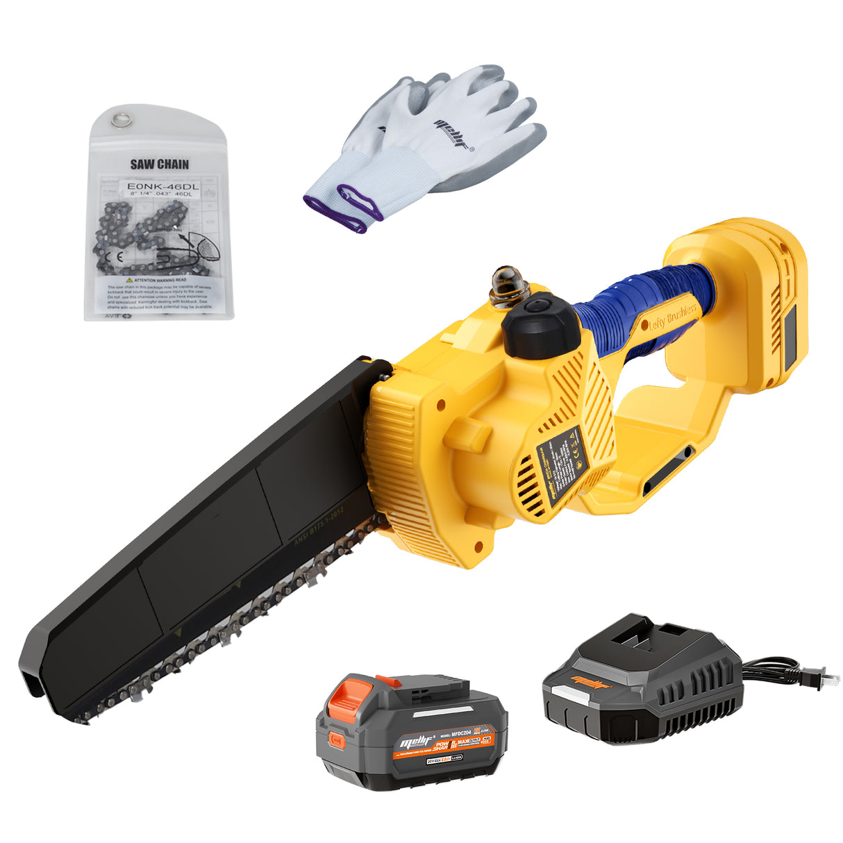 Mellif 8 inch chainsaw for Dewalt 20V, 20cm