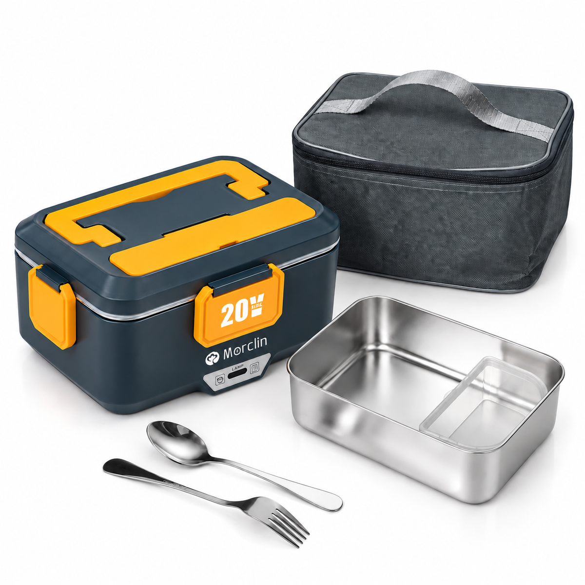 Mellif Tragbare 2,5-l-Lunchbox, 180 W, PTC-Technologie für gleichmäßige Erwärmung