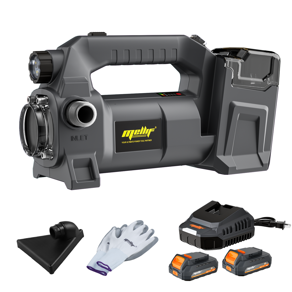 Mellif Akku Wasserpumpe mit Akku 4000 mAh,Bürstenlos Motor