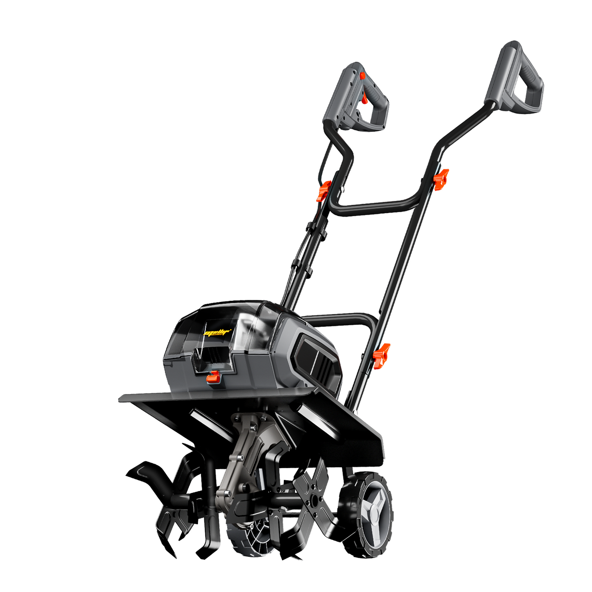 MELLIF 36V Akku-Bodenhacke für DEWALT 18V, Sicherheitsschalter, klappbarer Führungsholm, Transporträder