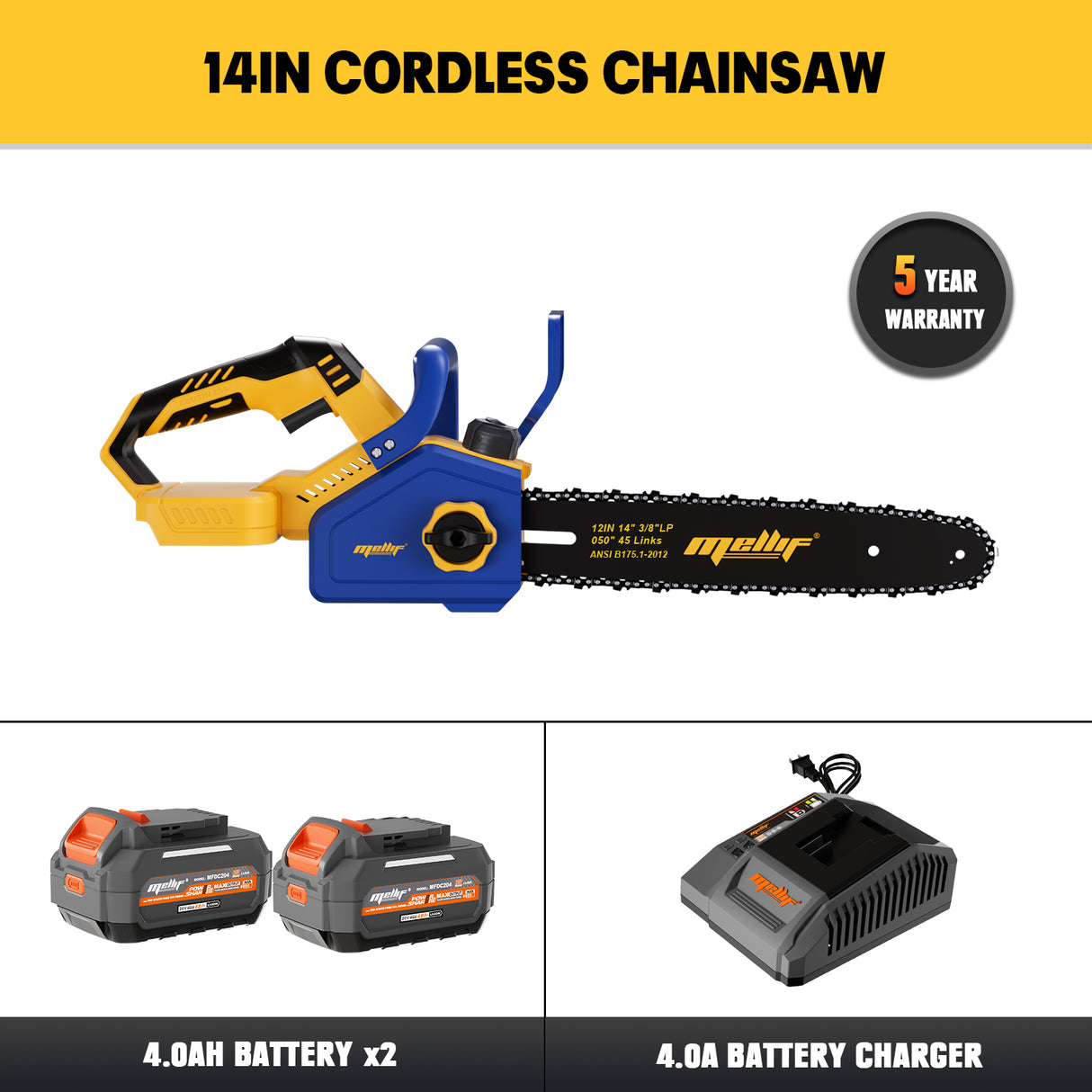 Mellif 14 inch chainsaw for Dewalt 20V