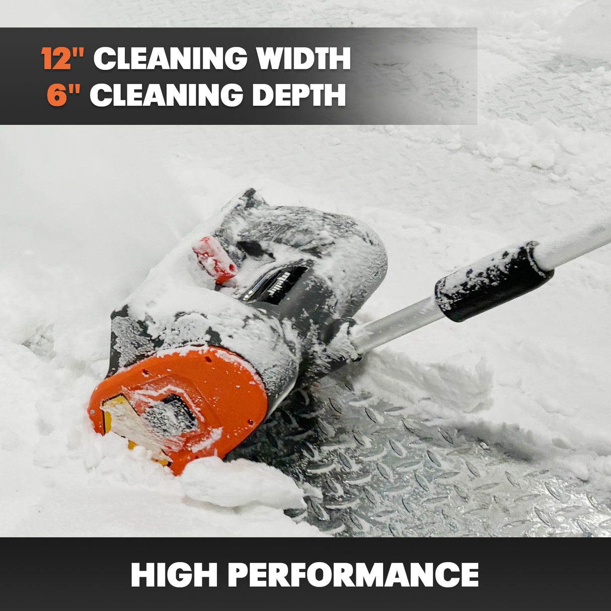 Mellif 18V Cordless Snow Blower 12in 30cm, Compatibility for DEWALT