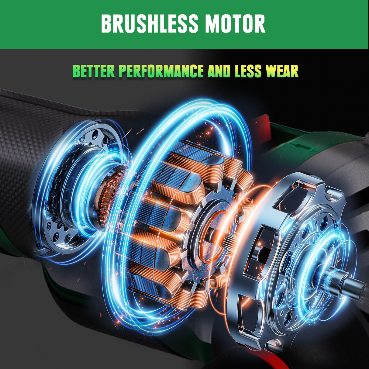 Mellif Akku Winkelschleifer für Makita Akku 18V