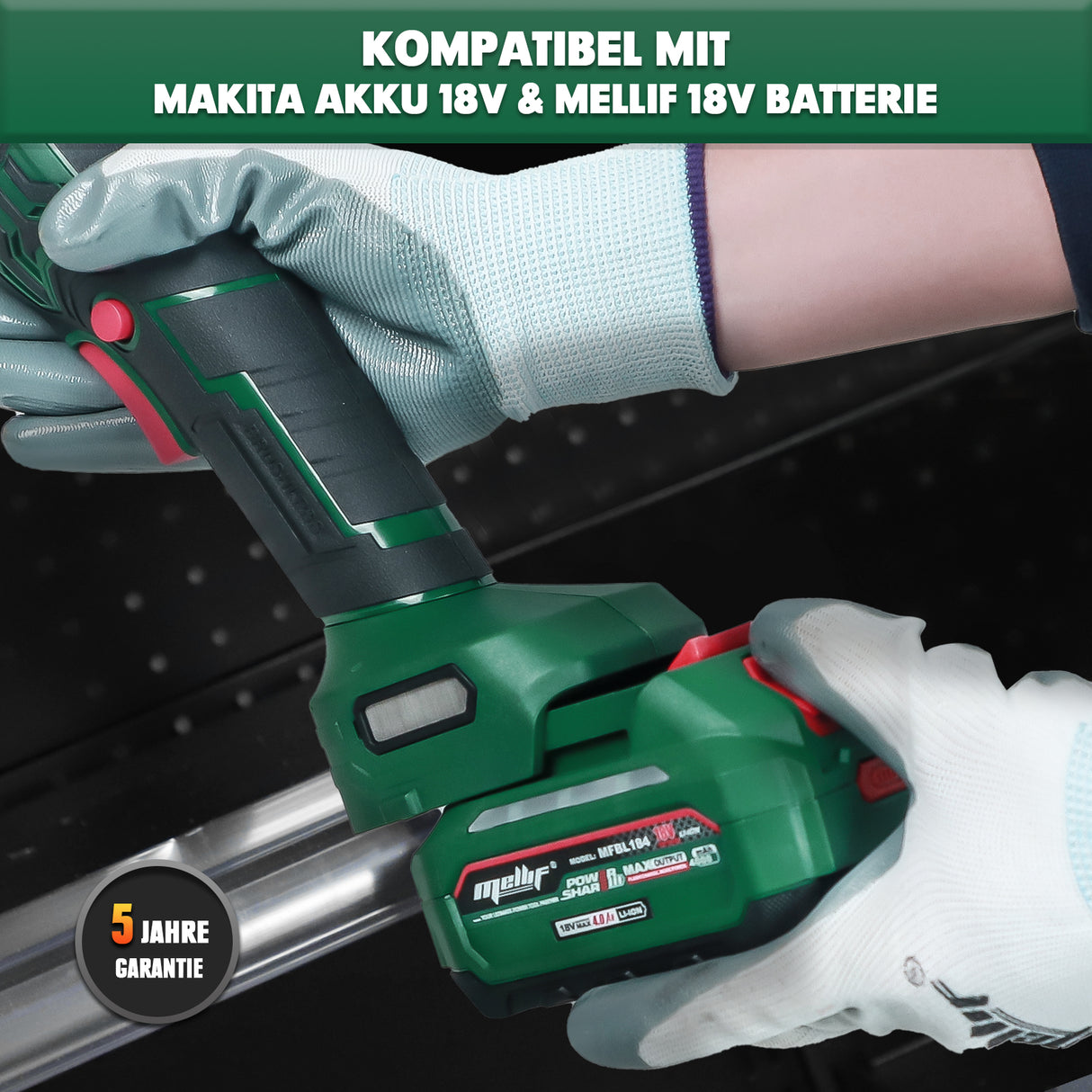 Mellif Akku Poliermaschine für Makita Akku 18V