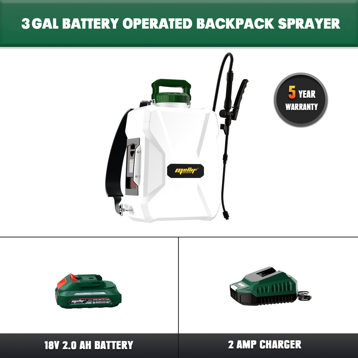 Mellif 12L Akku Drucksprüher 18V Kompatibilität MIT MAKITA