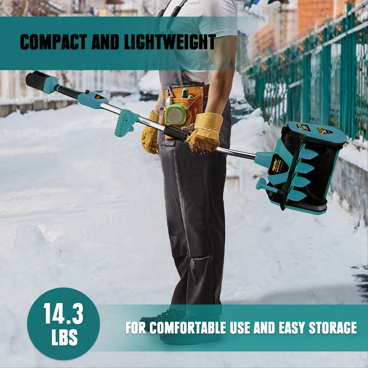 Mellif Akku Schneefräse 18V *2 36V