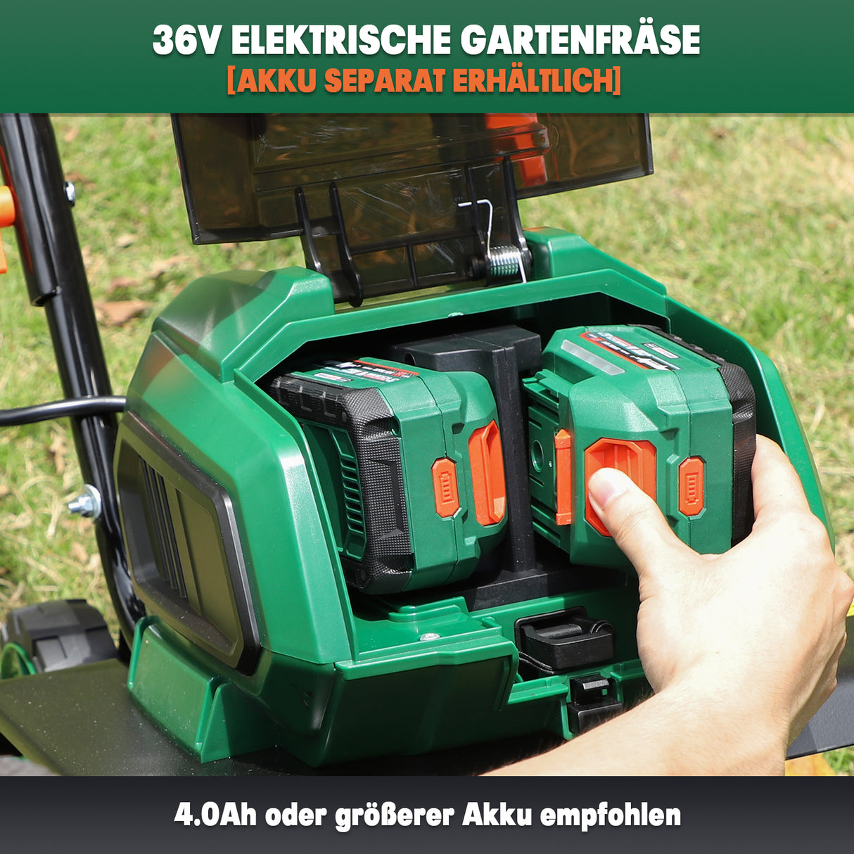 Mellif Akku Gartfenfräse für Makita (Groß, NEU, Ohne Akku)