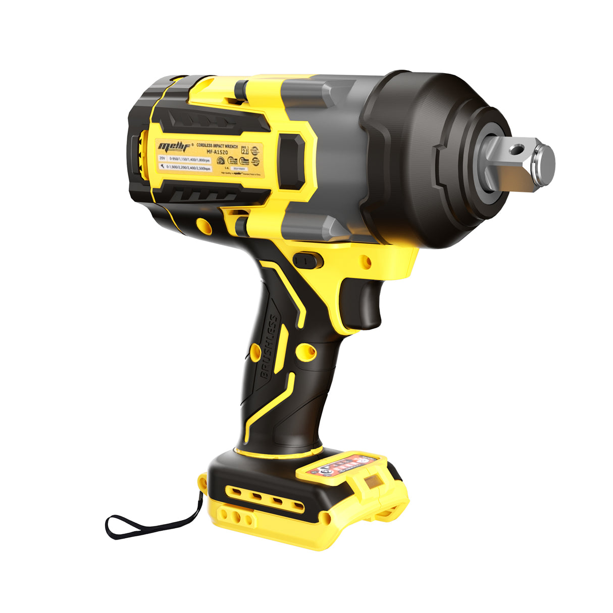 Mellif Akku Schlagschrauber 850N.m für Dewalt 20V