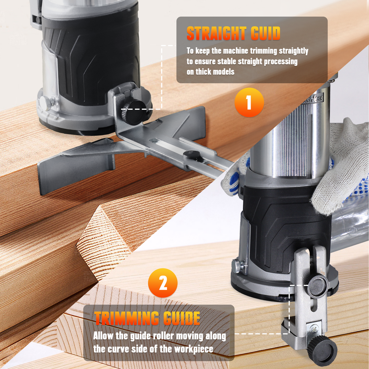 Mellif Ultra-portables Akku-Router-Kit(Nur das Werkzeug, kein Akku)