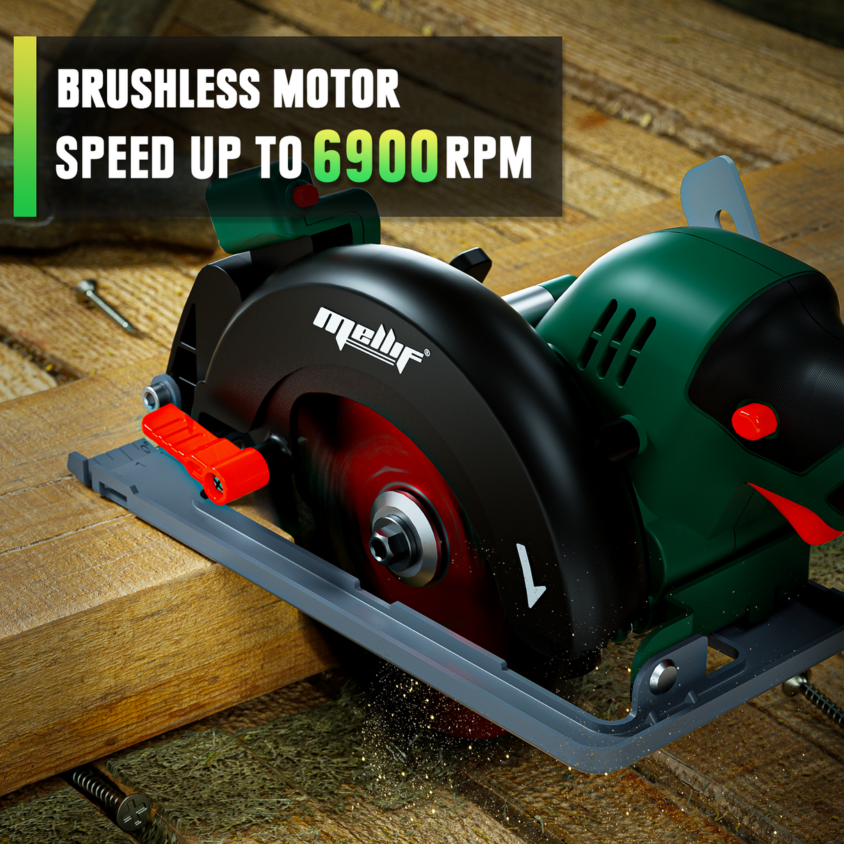 Mellif Akku Handkreissäge für Makita Akku 18V