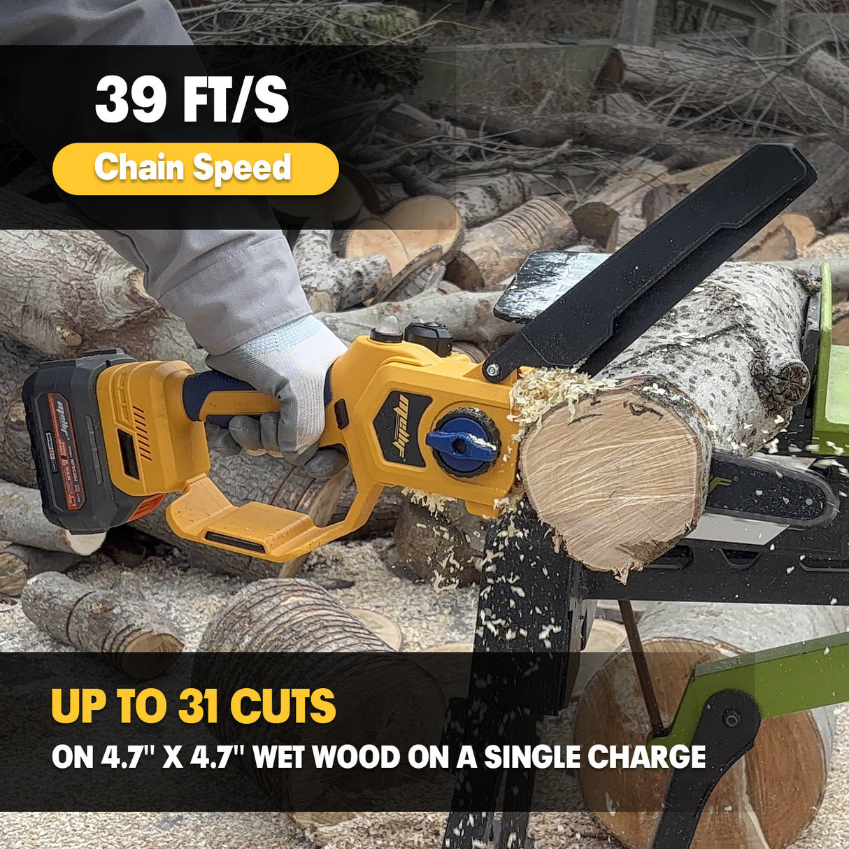 Mellif 8 inch chainsaw for Dewalt 20V, 20cm