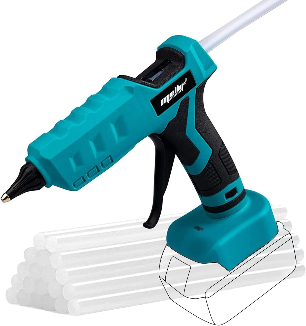 Makita Akku 18V Kabellos Heißklebepistole