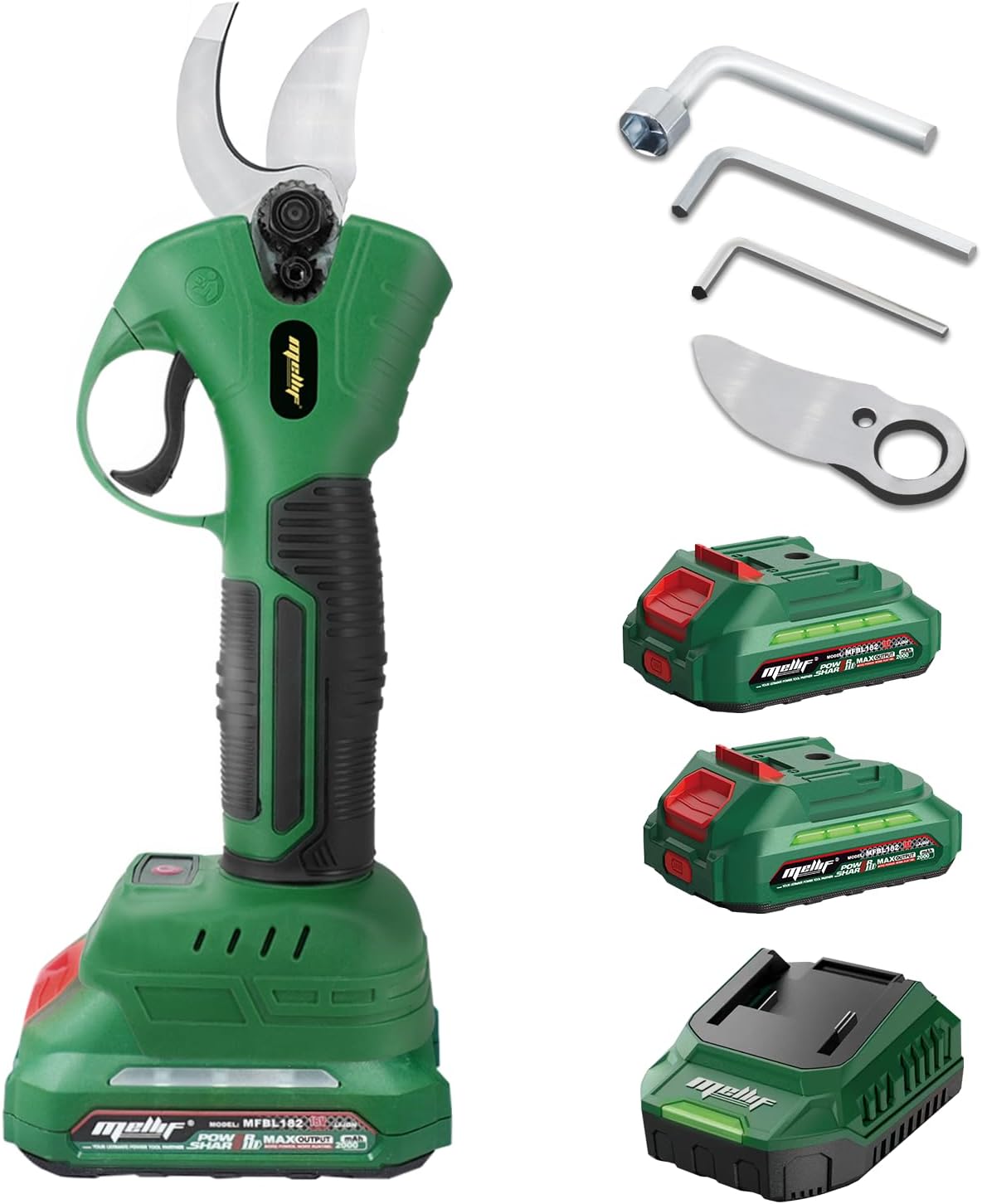 Mellif Akku-Gartenschere inkl. Akku & Ladegerät