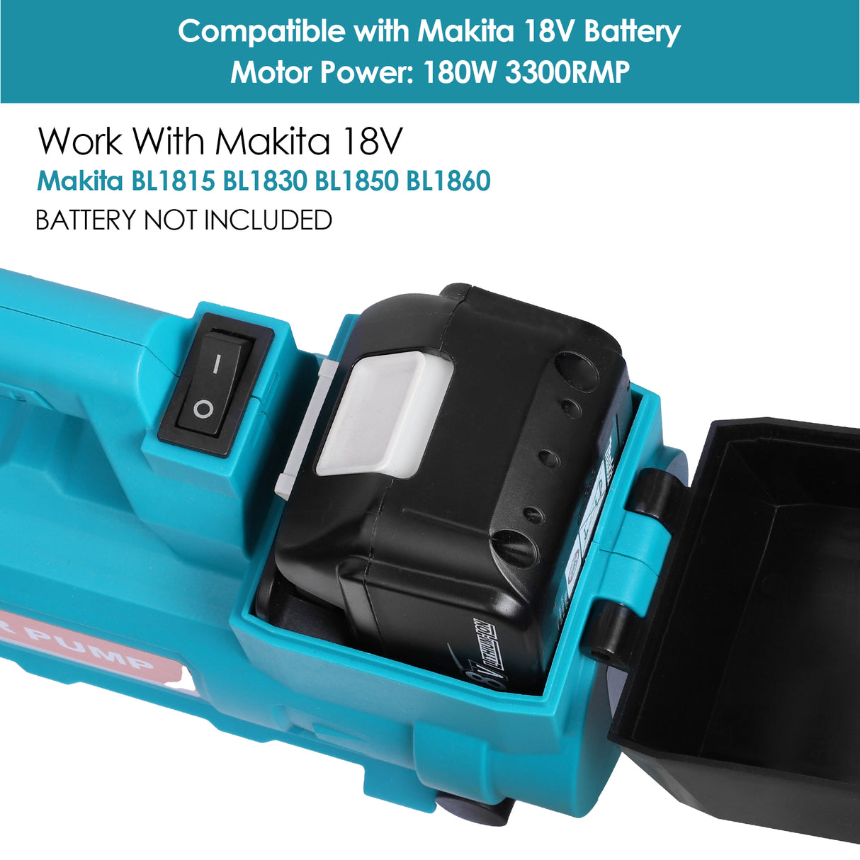 Mellif Akku Wasserpumpe für Makita Akku 18V