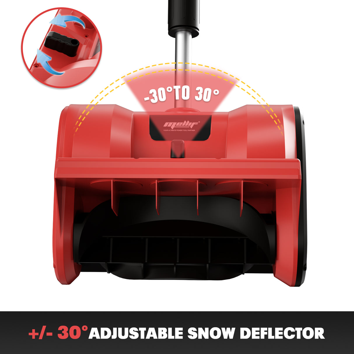 Mellif 18V kabellos Akku-Schneefräse Kompatibilität mit Milwaukee M18