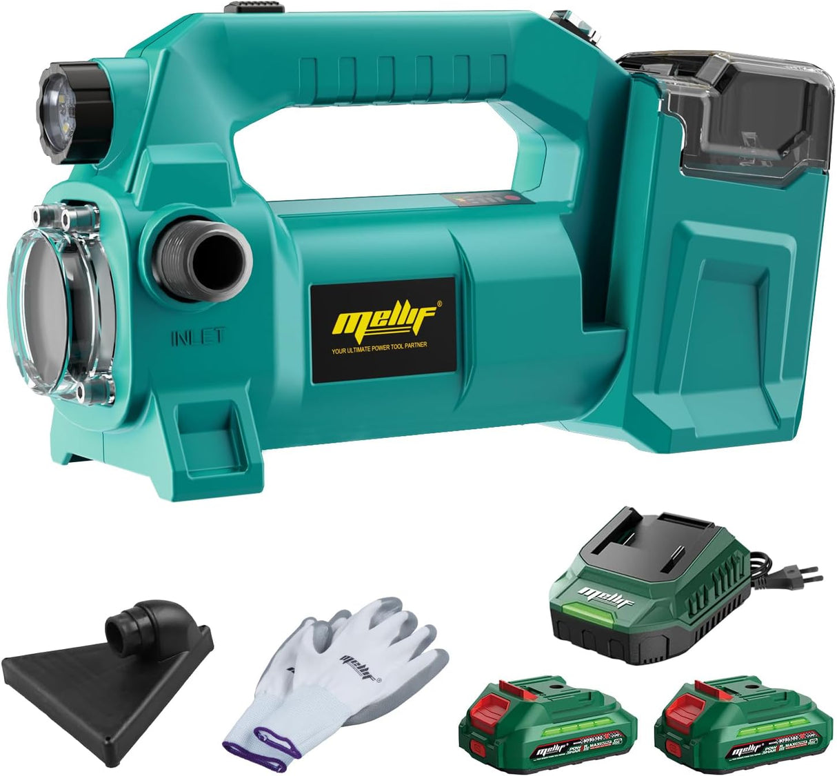 Mellif Akku Wasserpumpe mit Akku 4000 mAh,Bürstenlos Motor