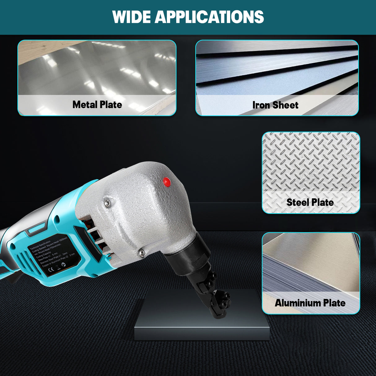 Mellif Akku Blechknabber360° Drehbare für Makita Akku 18v