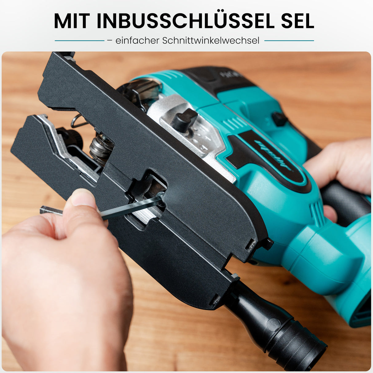 Mellif Akku-Stichsäge 18V – Kompatibel mit Makita LXT Akku, Bürstenloser Motor, Präzise Schnitte, Mit Akkuschutz, Werkzeugloser Sägeblattwechsel, Ohne Akku & Ladegerät