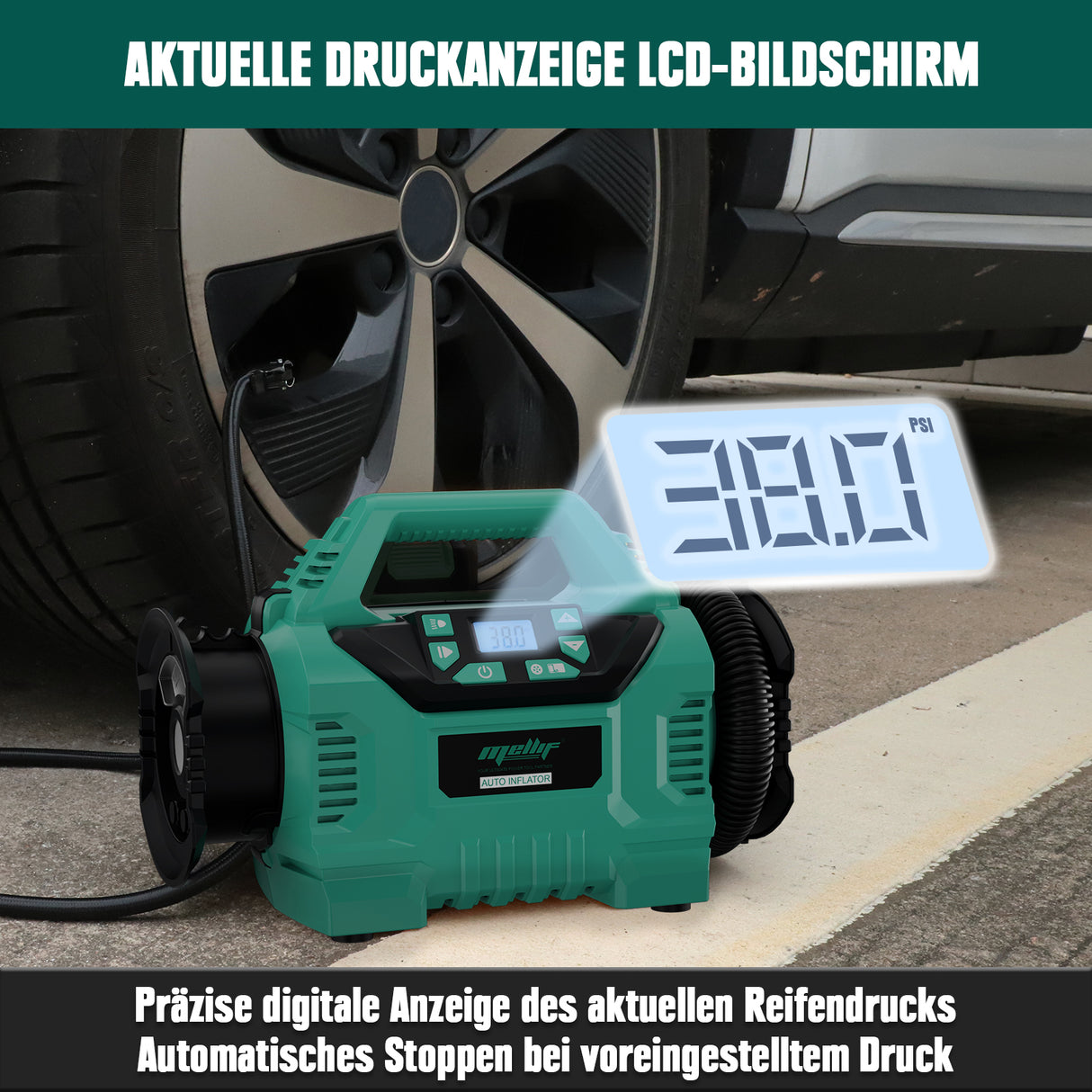 Mellif größe Kompressor für Makita Akku 18V( Inkl. Akku)