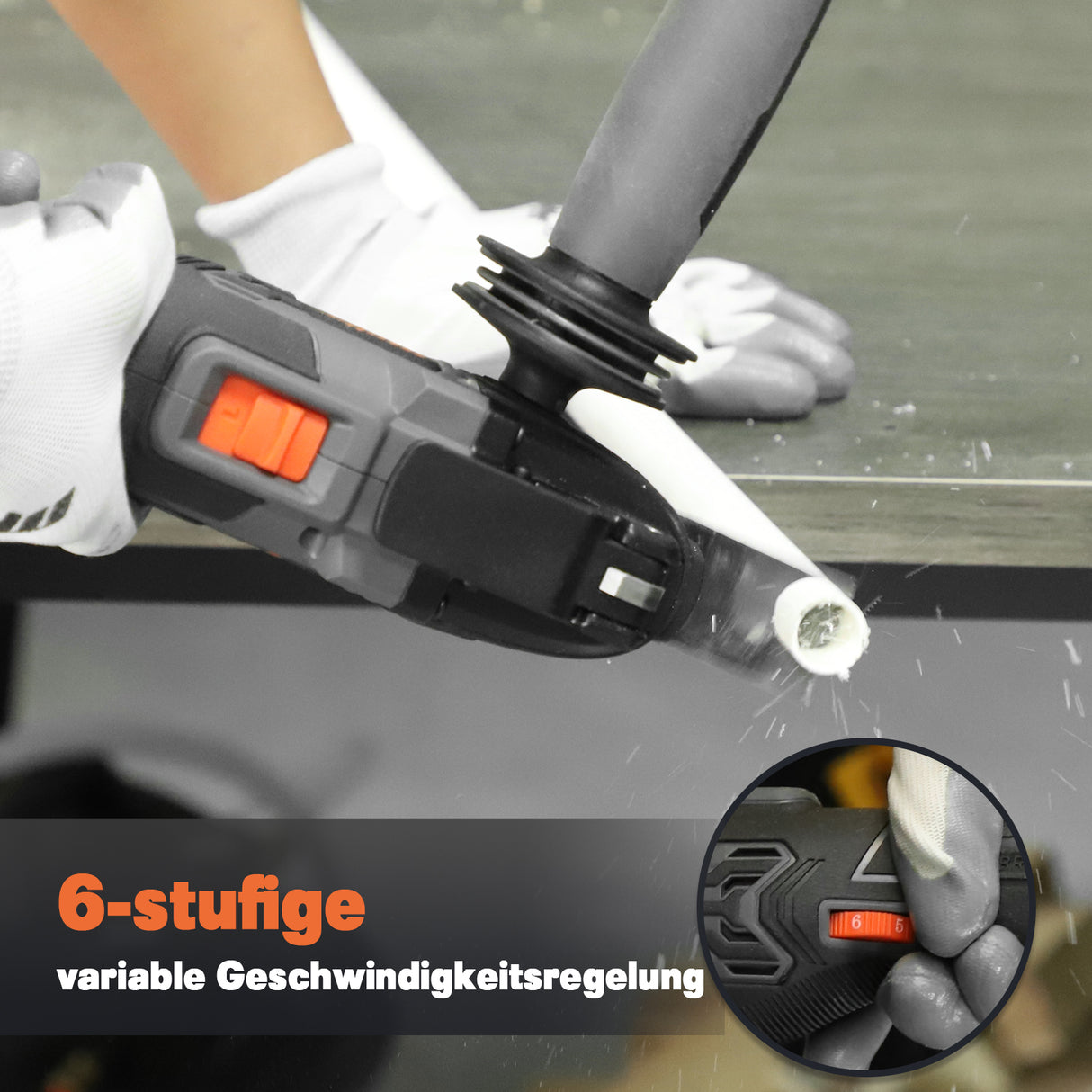 Mellif 18 Volt oszillierendes Akku-Multi-Tool, kompatibel mit DEWALT AKKU
