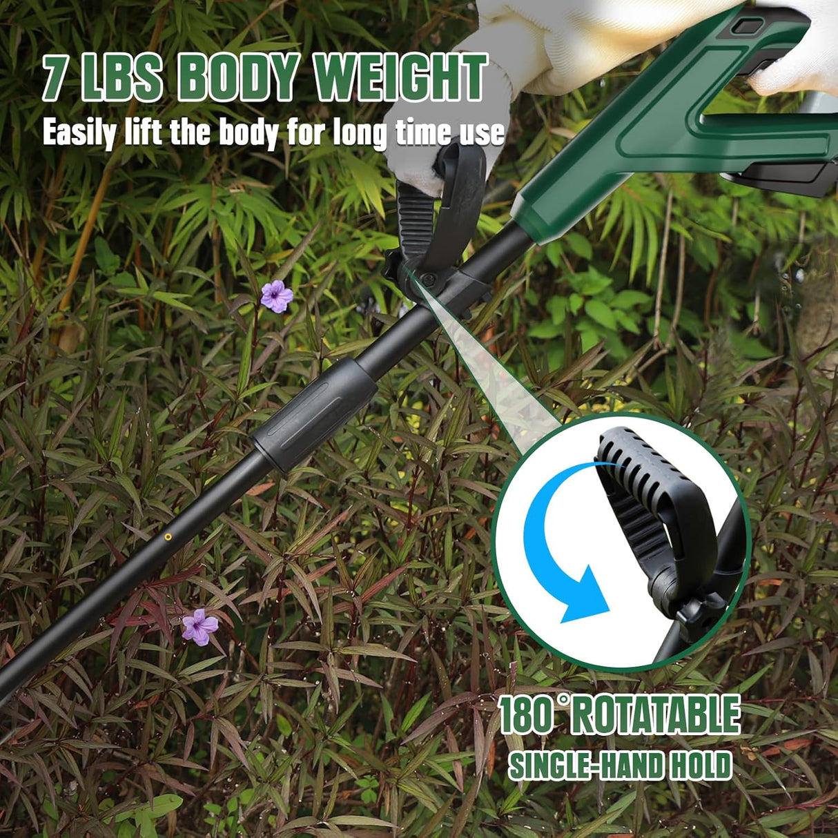 Mellif Akku-Rasenkantenschneider für Makita 18V, GRÜN