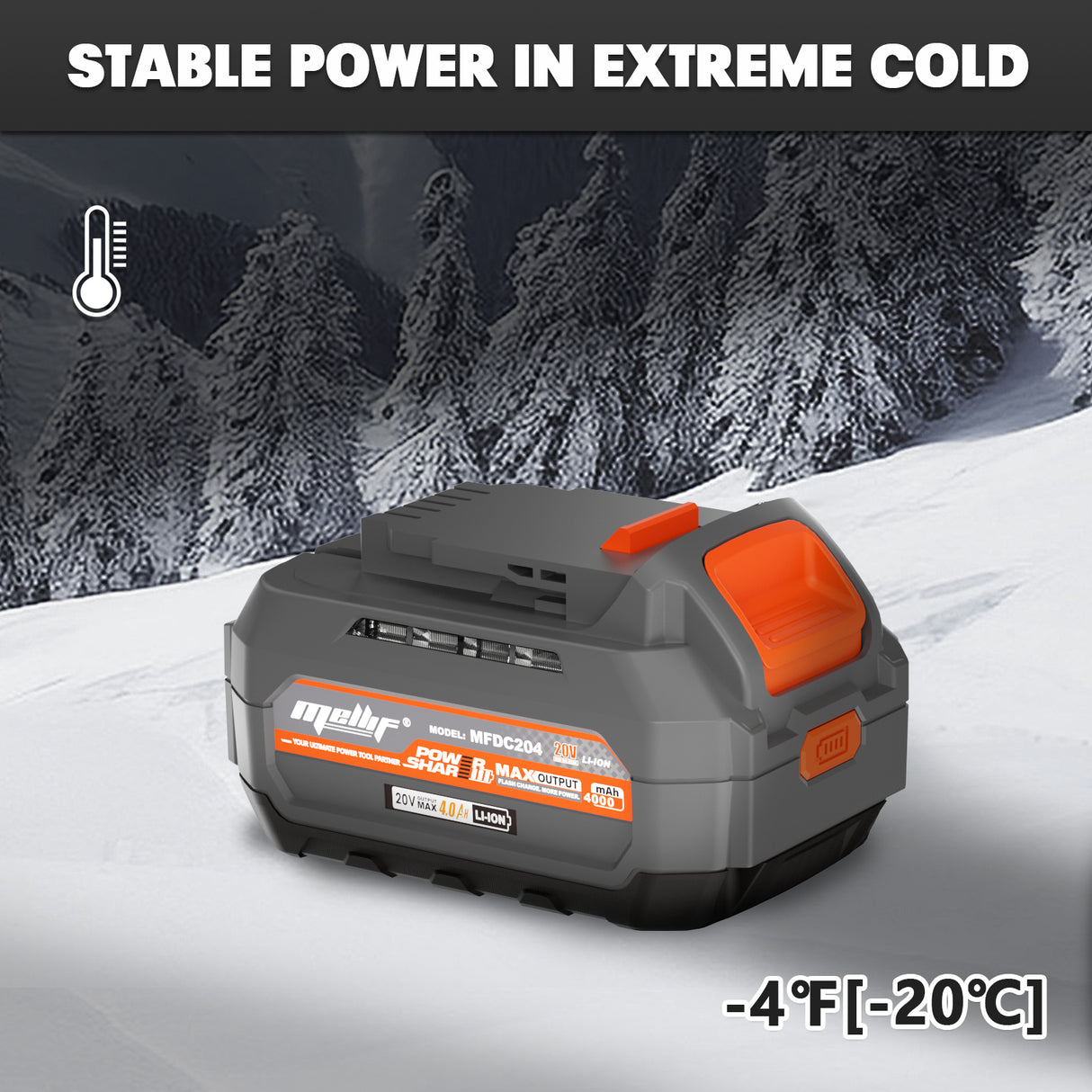Mellif 18V Cordless Snow Blower 12in 30cm, Compatibility for DEWALT