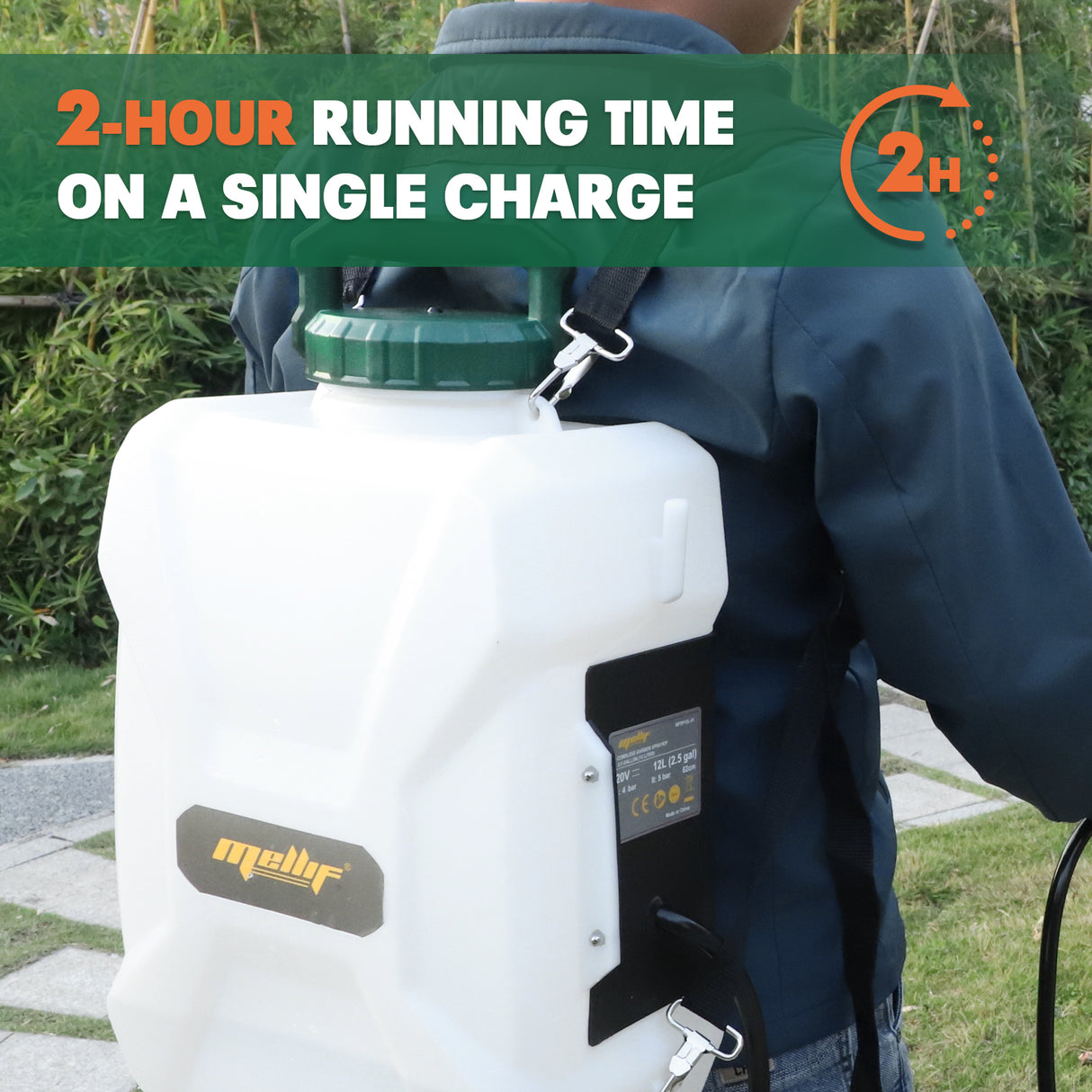 Mellif 12L Akku Drucksprüher 18V Kompatibilität MIT MAKITA