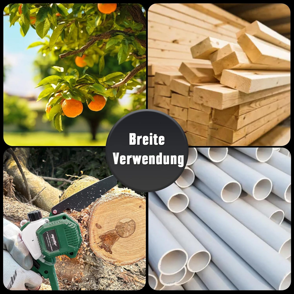 Mellif Akku Kettensäge für Makita Akku 18V