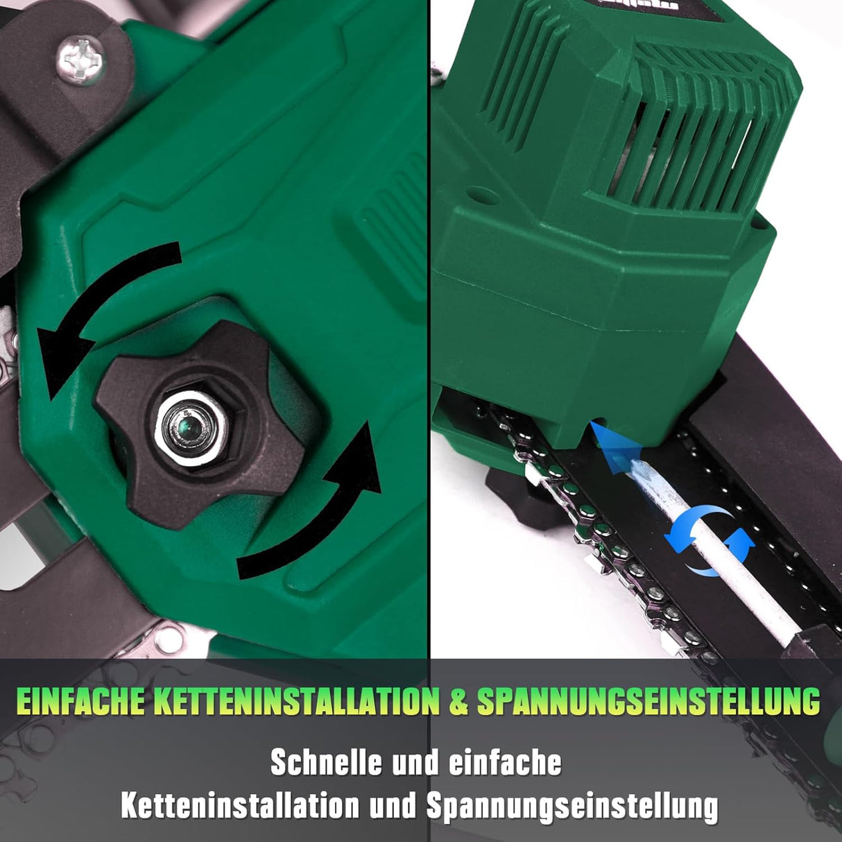 Mellif Akku Kettensäge für Makita Akku 18V