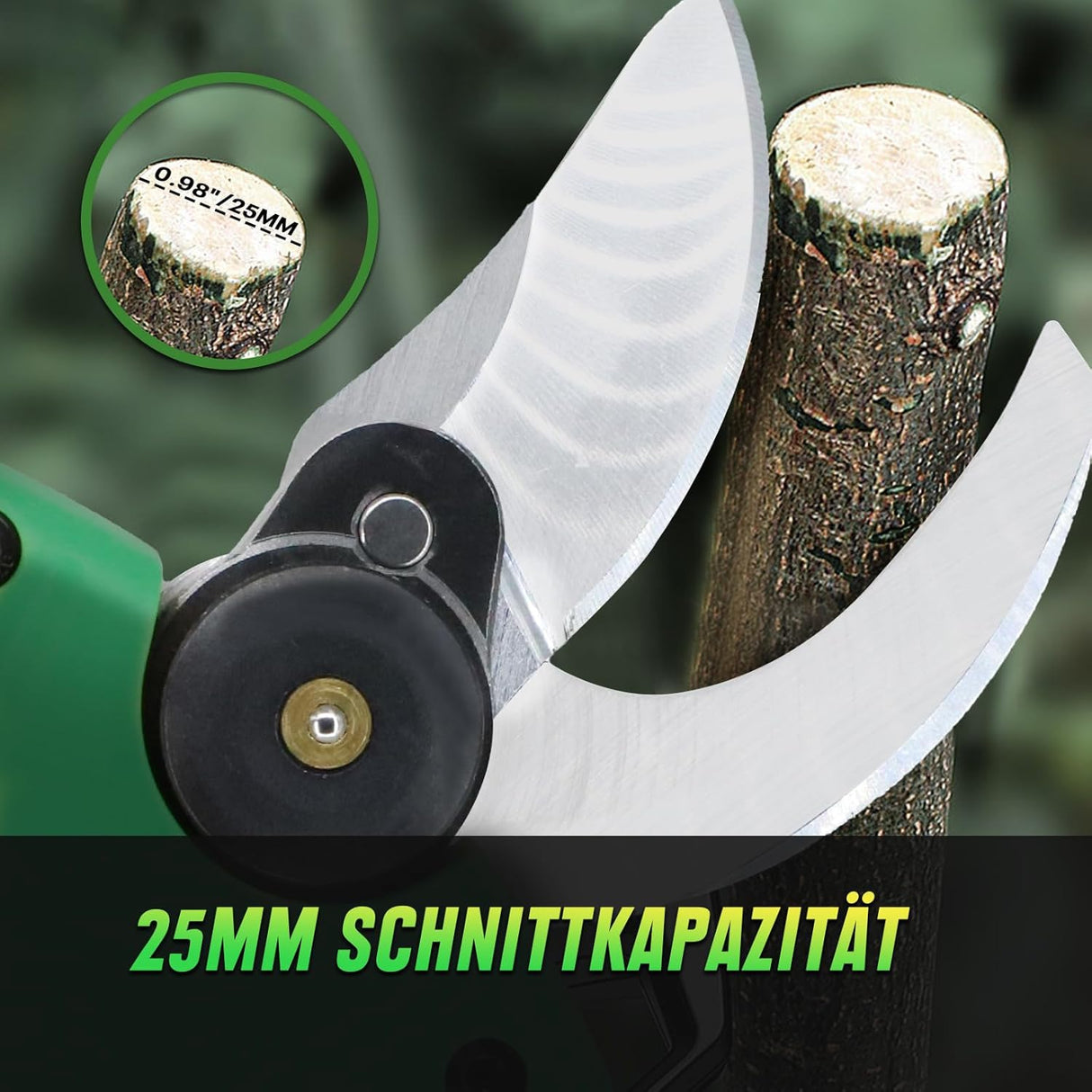 Mellif Akku-Gartenschere inkl. Akku & Ladegerät