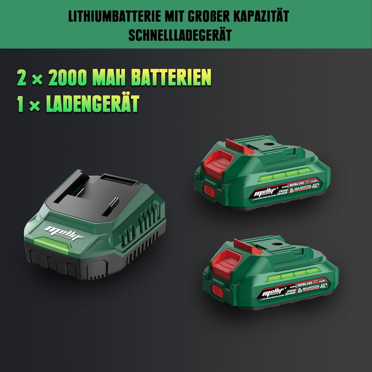 Mellif Akku-Gartenschere inkl. Akku & Ladegerät