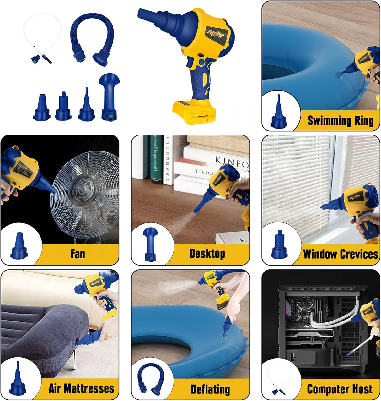 Akku-Gebläse 18V Laubbläser mit bürstenlos Motor