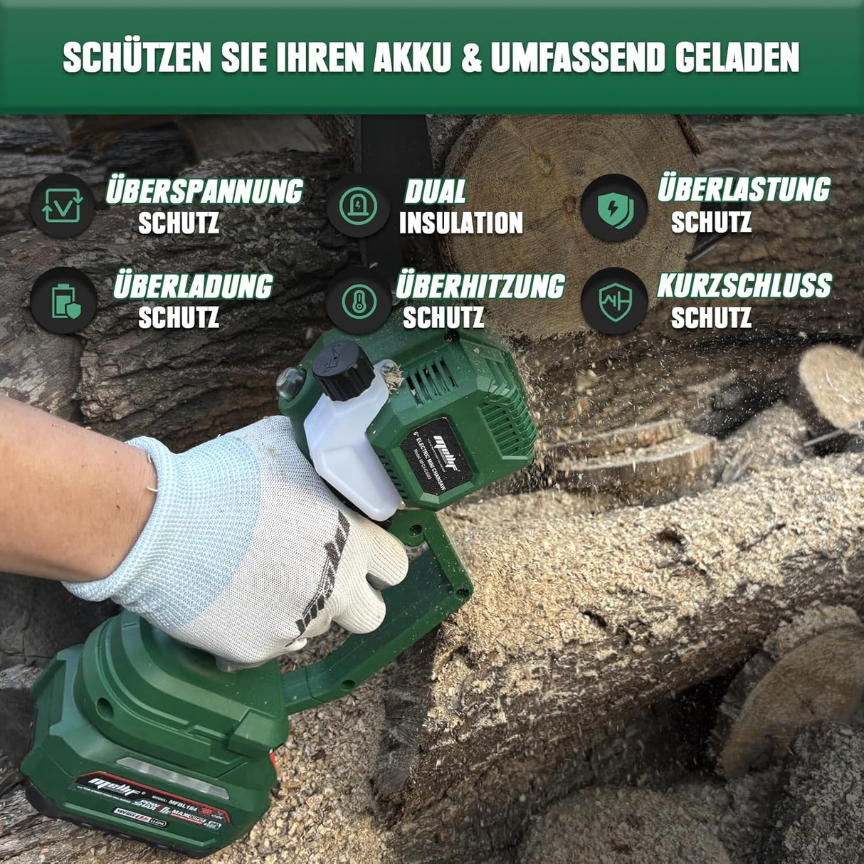 Mellif Akku 4,0 Ah & Ladegerät 4,0A, Li-Ion Akku Kompatibilität mit Makita 18V