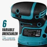 Mellif Upgrade 5-Zoll-Exzenterschleifer,Nur das Gerät, ohne Akku