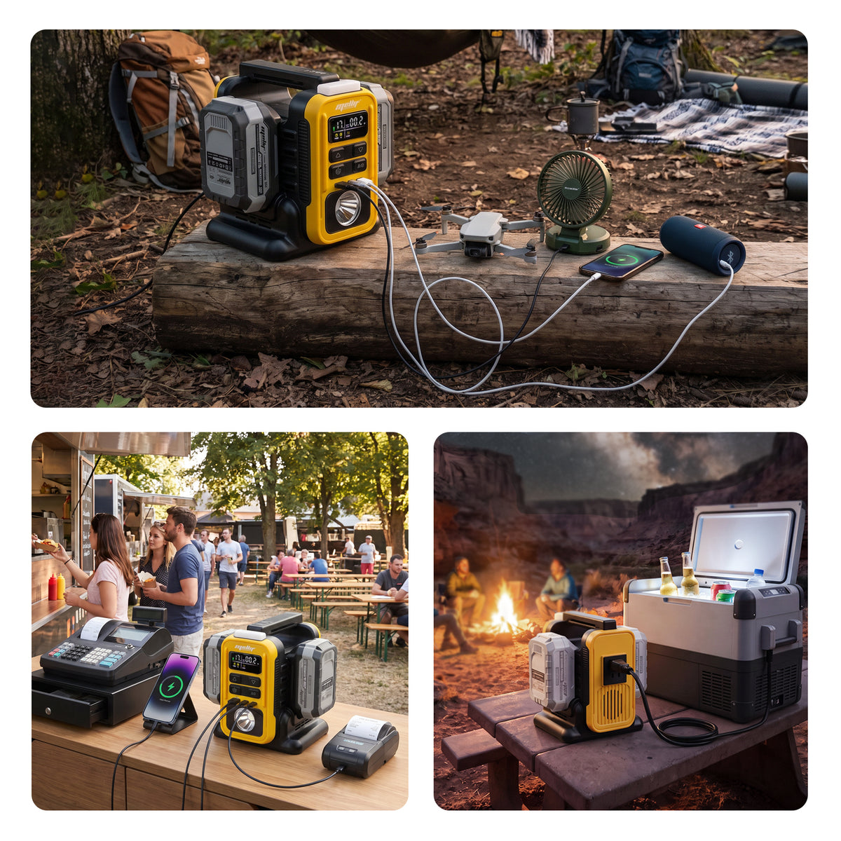 Mellif 350 W tragbarer Outdoor-Wechselrichter, reine Sinuswelle