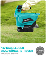 Mellif Akku Düngerstreuer für Makita 18V (Ohne Akku)