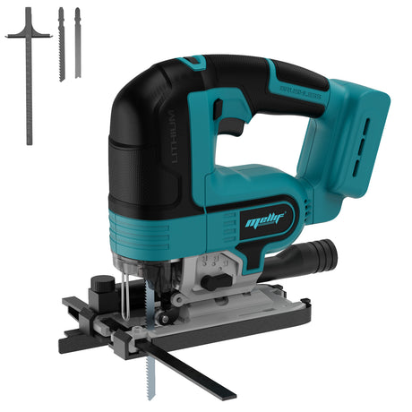 Mellif Akku-Stichsäge 18V – Kompatibel mit Makita LXT Akku, Bürstenloser Motor, Präzise Schnitte, Mit Akkuschutz, Werkzeugloser Sägeblattwechsel, Ohne Akku & Ladegerät