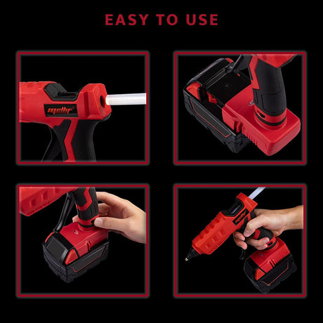 Mellif hot glue gun for Milwaukee battery 18V