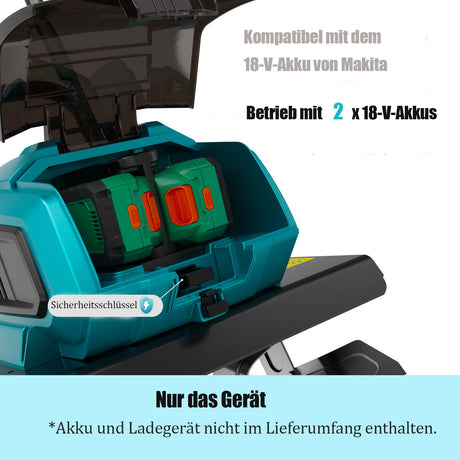 Mellif Akku Gartfenfräse für Makita (Groß, NEU, Ohne Akku)