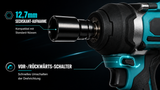 Mellif 18V Akku-Schlagschrauber – 1100 Nm Drehmoment (Heavy-Duty) – MT-A1420