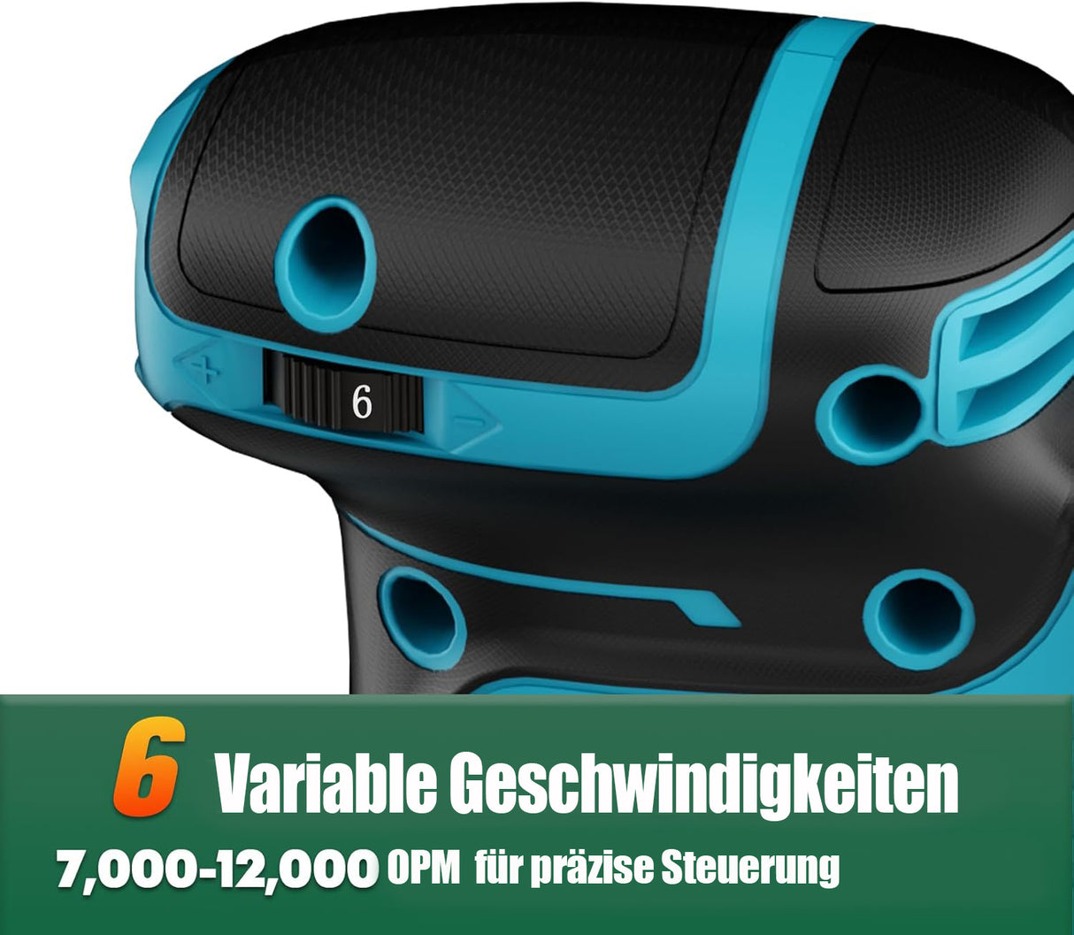 Mellif Upgrade 5-Zoll-Exzenterschleifer,Nur das Gerät, ohne Akku