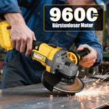 Mellif Upgrade Akku-Winkelschleifer-Set - 0-9600 U/min-D20-AG9600
