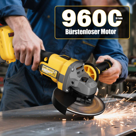 Mellif Upgrade Akku-Winkelschleifer-Set - 0-9600 U/min-D20-AG9600