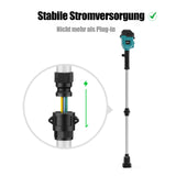 Mellif Akku Regenfasspumpe für Makita Akku 18V, Blau