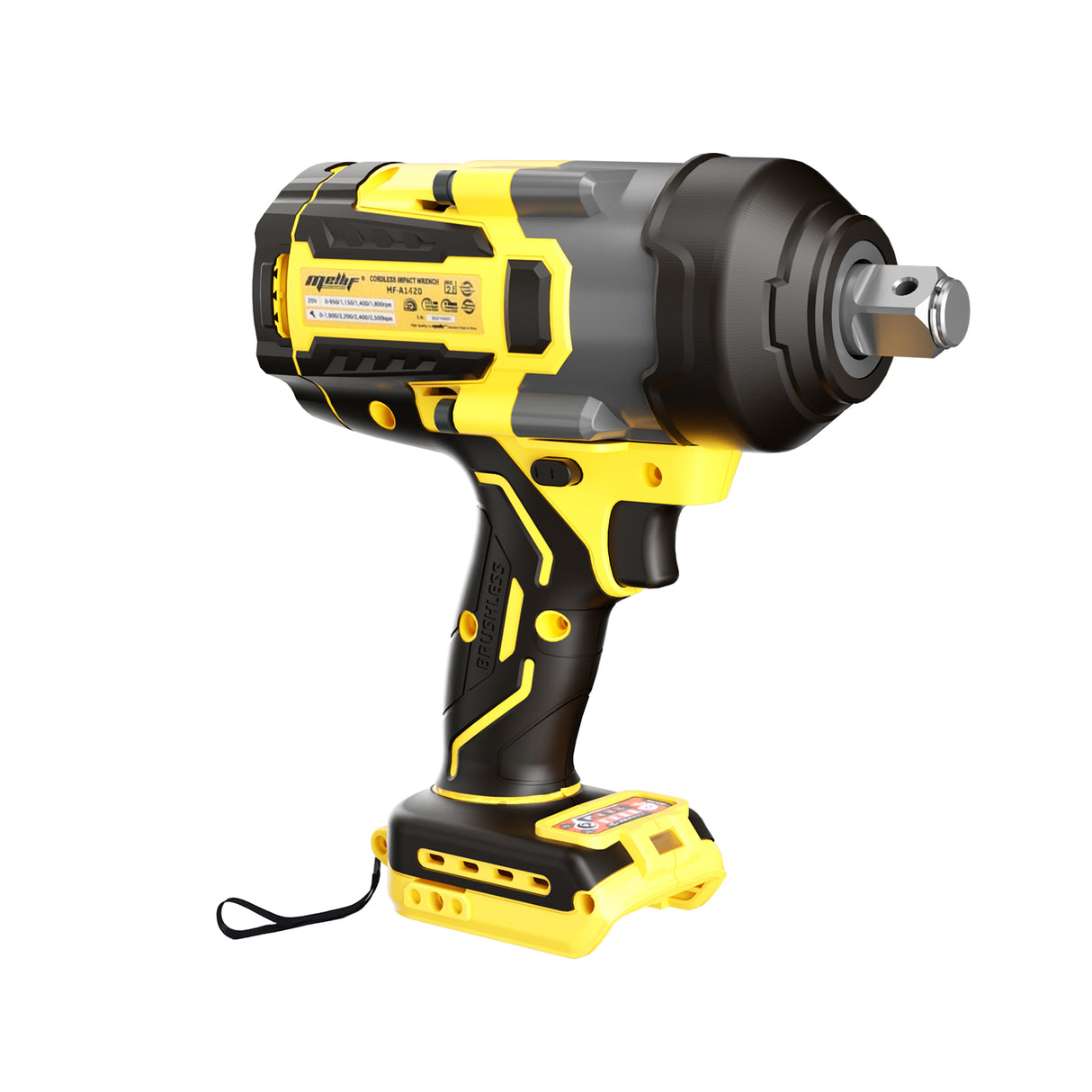 Mellif cordless impact wrench 850N.m for Dewalt 20V