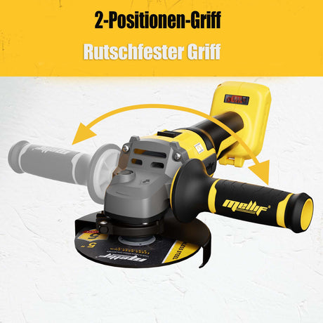 Mellif Upgrade Akku-Winkelschleifer-Set - 0-9600 U/min-D20-AG9600